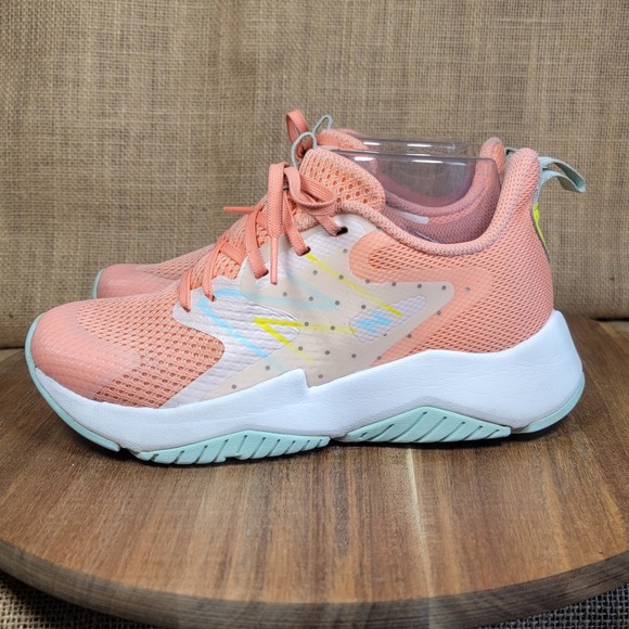 New Balance Rave‎ Run 2 Kids Running Shoes Size 3.5 Pink White Athletic Sneakers - Picture 4 of 9